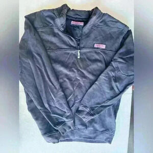 Vineyard Vines Martha's Vineyard 1/4 Zip Shep Sweater Size S Navy Blue 6K0483